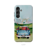 Today I Choose Joy James 1:2 Car With Flowers Phone Case Samsung Galaxy S25 Plus / Tough Case