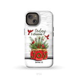 Today I Choose Joy James 1:2 Christmas Phone Case iPhone 14 / Tough Case