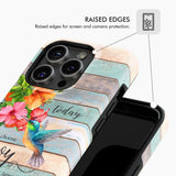Today I Choose Joy James 1:2 Hummingbird Flower Phone Case