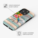 Today I Choose Joy James 1:2 Hummingbird Flower Phone Case