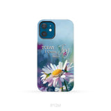 Today I Choose Joy James 1:2 Hummingbird With Daisies Phone Case iPhone 12 Mini / Tough