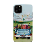 Today I Choose Joy James 1:2 Car With Flowers Phone Case iPhone 11 Pro Max / Tough