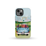 Today I Choose Joy James 1:2 Car With Flowers Phone Case iPhone 13 Mini / Tough