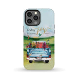 Today I Choose Joy James 1:2 Car With Flowers Phone Case iPhone 13 Pro Max / Tough