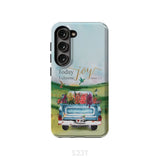 Today I Choose Joy James 1:2 Car With Flowers Phone Case Samsung Galaxy S23 (Not for FE) / Tough