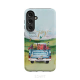 Today I Choose Joy James 1:2 Car With Flowers Phone Case Samsung Galaxy S24 Plus / Tough