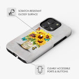 Today I Choose Joy Sunflower & Butterfly Vase Phone Case