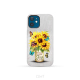 Today I Choose Joy Sunflower & Butterfly Vase Phone Case iPhone 12 Mini / Tough