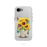 Today I Choose Joy Sunflower & Butterfly Vase Phone Case iPhone 17e / Tough Case