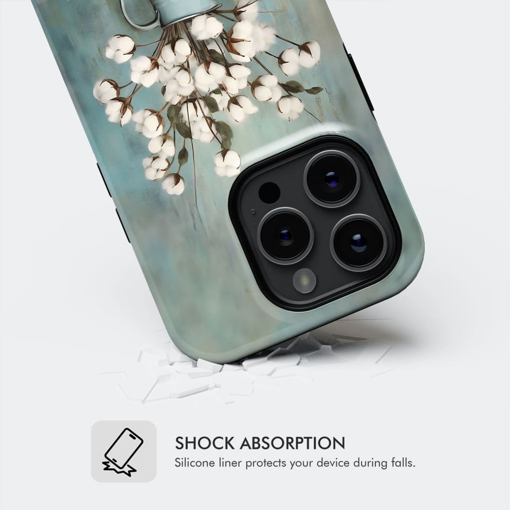 Trust in the Lord With All Your Heart Cotton Flowers Vase Phone Case