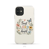Trust In The Lord With All Your Heart Proverbs 3:5 Bible Verse Phone Case iPhone 11 / Tough Case