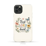 Trust In The Lord With All Your Heart Proverbs 3:5 Bible Verse Phone Case iPhone 11 Pro Max / Tough Case