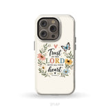 Trust In The Lord With All Your Heart Proverbs 3:5 Bible Verse Phone Case iPhone 14 Pro / Tough Case