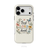Trust In The Lord With All Your Heart Proverbs 3:5 Bible Verse Phone Case iPhone 17 Pro Max / Tough Case