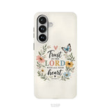 Trust In The Lord With All Your Heart Proverbs 3:5 Bible Verse Phone Case Samsung Galaxy S26 Plus / Tough Case