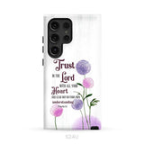 Trust in the Lord With All Your Heart Proverbs 3:5 Dandelions Flowers Phone Case Samsung Galaxy S24 Ultra / Tough Case