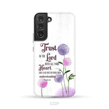 Trust in the Lord With All Your Heart Proverbs 3:5 Dandelions Flowers Phone Case Samsung Galaxy S22 Plus / Tough Case