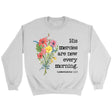 wildflowers His mercies are new every morning sweatshirt White / S
