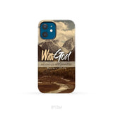 With God all things are possible Matthew 19:26 Bible verse phone case iPhone 12 Mini / Tough Case
