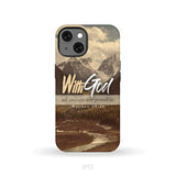 With God all things are possible Matthew 19:26 Bible verse phone case iPhone 13 / Tough Case