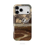 With God All Things Are Possible Matthew 19:26 Phone Case iPhone 17 Pro Max / Tough Case