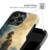 Woman Held by Jesus in the Storm Christian Phone Case