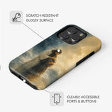 Woman Held by Jesus in the Storm Christian Phone Case