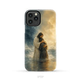 Woman Held by Jesus in the Storm Christian Phone Case iPhone 11 Pro / Tough Case