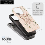 You are loved Romans 5:8 Bible verse phone case