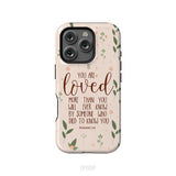 You are loved Romans 5:8 Bible verse phone case iPhone 16 Pro / Tough Case