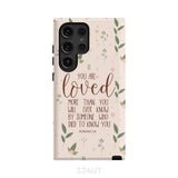 You are loved Romans 5:8 Bible verse phone case Samsung Galaxy S20 Ultra