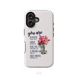 You Are Who God Says You Are Bible Verses Phone Case iPhone 16 / Tough Case