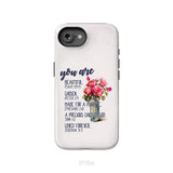 You Are Who God Says You Are Bible Verses Phone Case iPhone 16e / Tough Case
