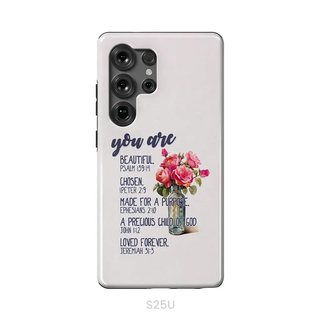 You Are Who God Says You Are Bible Verses Phone Case Samsung Galaxy S25 Ultra / Tough Case