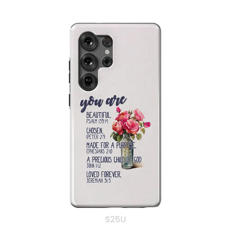 You Are Who God Says You Are Bible Verses Phone Case Samsung Galaxy S25 Ultra / Tough Case