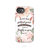 You Keep Him In Perfect Peace Isaiah 26:3 Bible Verse Phone Case iPhone 16e / Tough Case