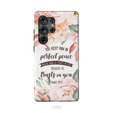 You Keep Him In Perfect Peace Isaiah 26:3 Bible Verse Phone Case Samsung Galaxy S25 Ultra / Tough Case