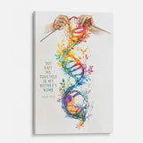 Inspiring Christian artwork with Psalm 139:13, "You Knit Me Together In My Mother's Womb," a beautiful wall decor piece.