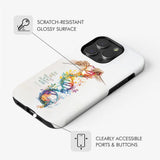 Faith-based phone case with the comforting verse "You Knit Me Together In My Mother's Womb," from Psalm 139:13.