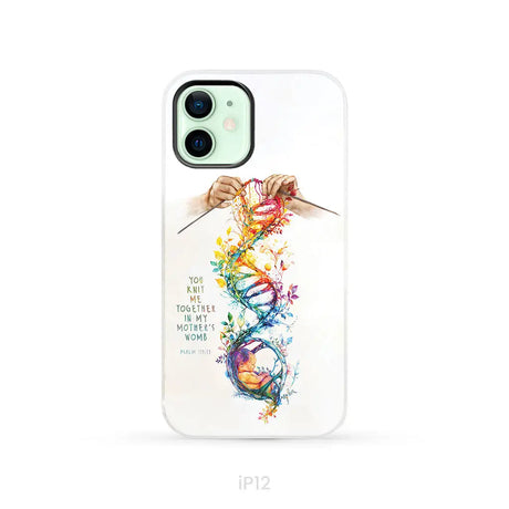 You Knit Me Together In My Mother’s Womb Psalm 139:13 Phone Case iPhone 12 / Tough Case