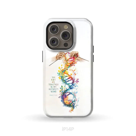 You Knit Me Together In My Mother’s Womb Psalm 139:13 Phone Case iPhone 14 Pro / Tough Case