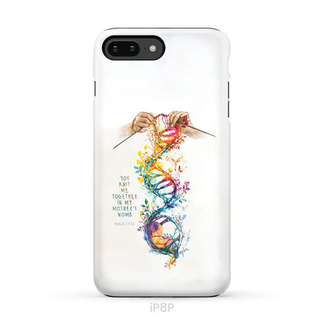 You Knit Me Together In My Mother’s Womb Psalm 139:13 Phone Case iPhone 8 Plus / Tough Case