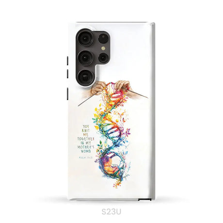 You Knit Me Together In My Mother’s Womb Psalm 139:13 Phone Case Samsung Galaxy S23 Ultra / Tough Case