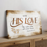 Christian wall art reminding believers of God’s comforting and protective love.