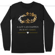 A lot can happen in just 3 days long sleeve shirt Black / S