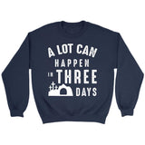 A lot can happen in three days Christian sweatshirt Navy / S