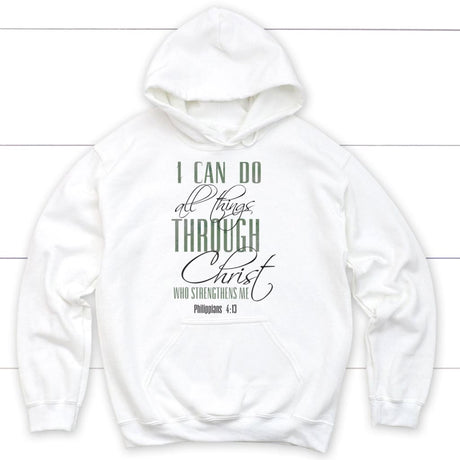 I can do all things through Christ hoodie White / S