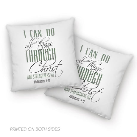 I can do all things through Christ pillow