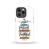 Be joyful in hope patient affliction faithful prayer phone case Christian cases iPhone 13 Pro / Tough