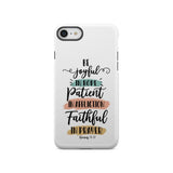 Be joyful in hope patient affliction faithful prayer phone case Christian cases iPhone SE 2020 / Tough
